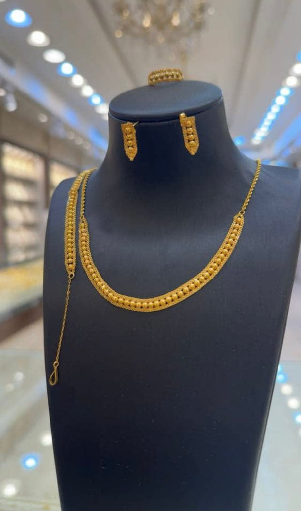 Bubble Necklace Sets 21K Gold