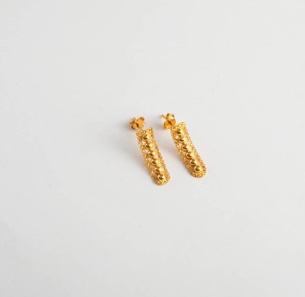 Bubbles Earrings 21K Saudi Gold