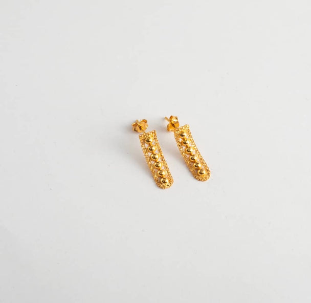 Bubbles Earrings 21K Saudi Gold