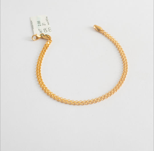 Flat Bracelet 21K Gold