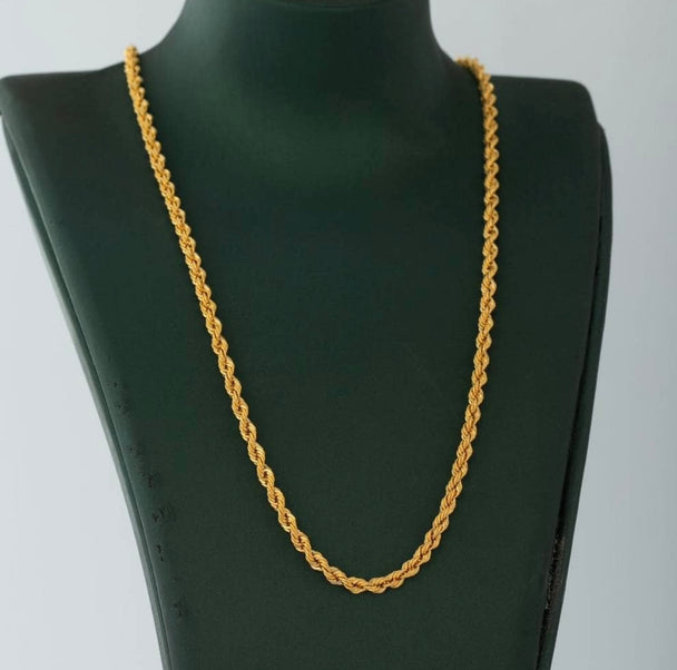 Gold Bead Necklace 21K