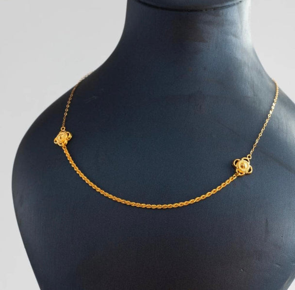 Gold Omega Necklace 21K