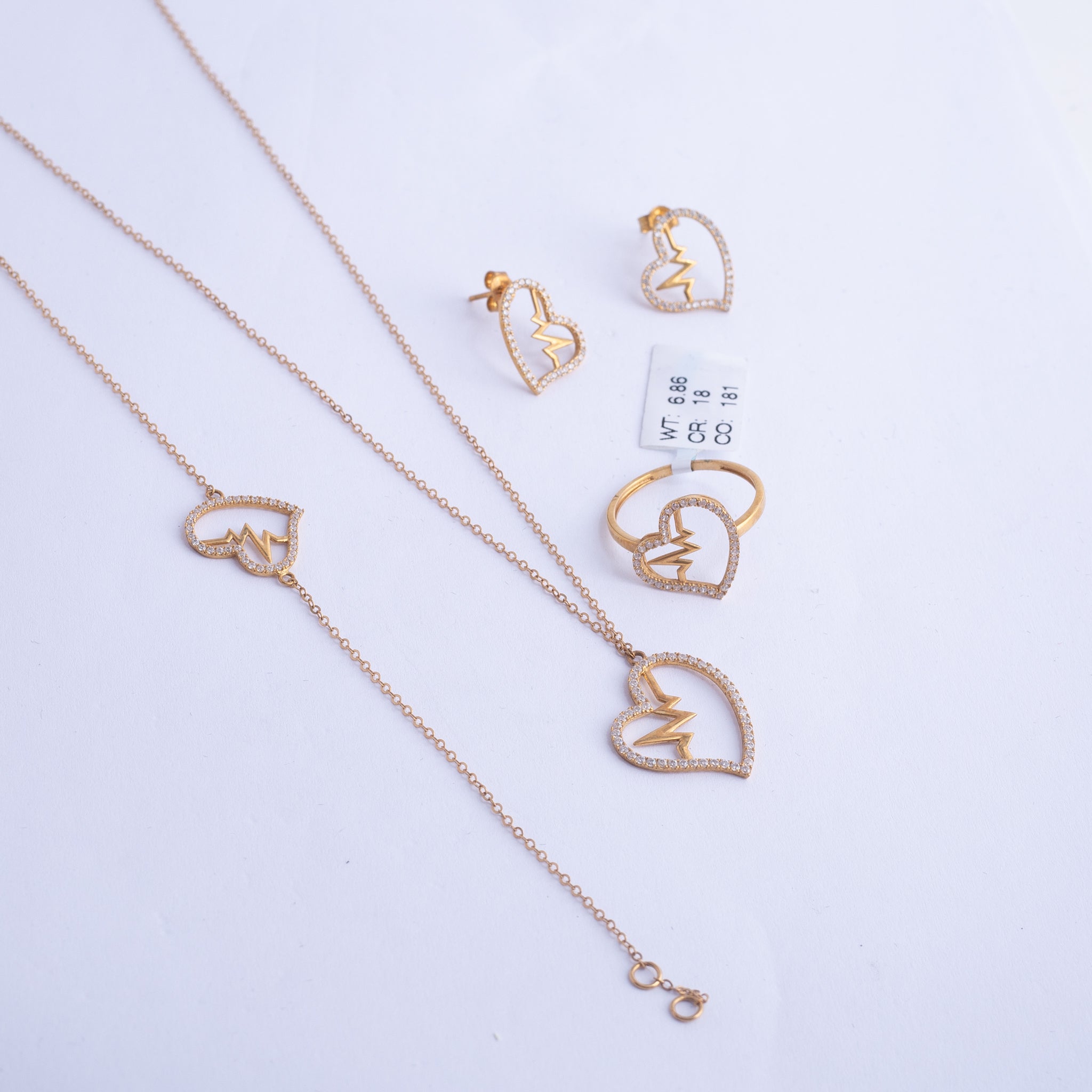 Heartbet Full Set 18K Gold
