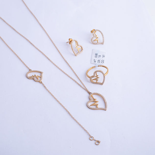 Heartbet Full Set 18K Gold