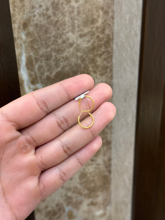 Hoop Earrings 21K Gold