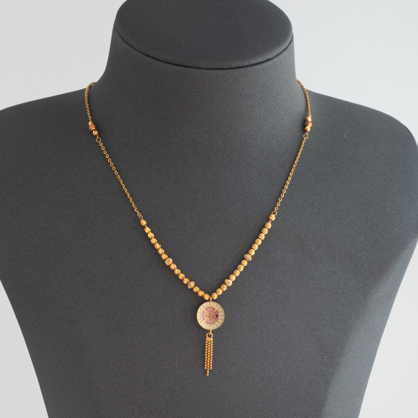 Indian Necklace 21K Gold