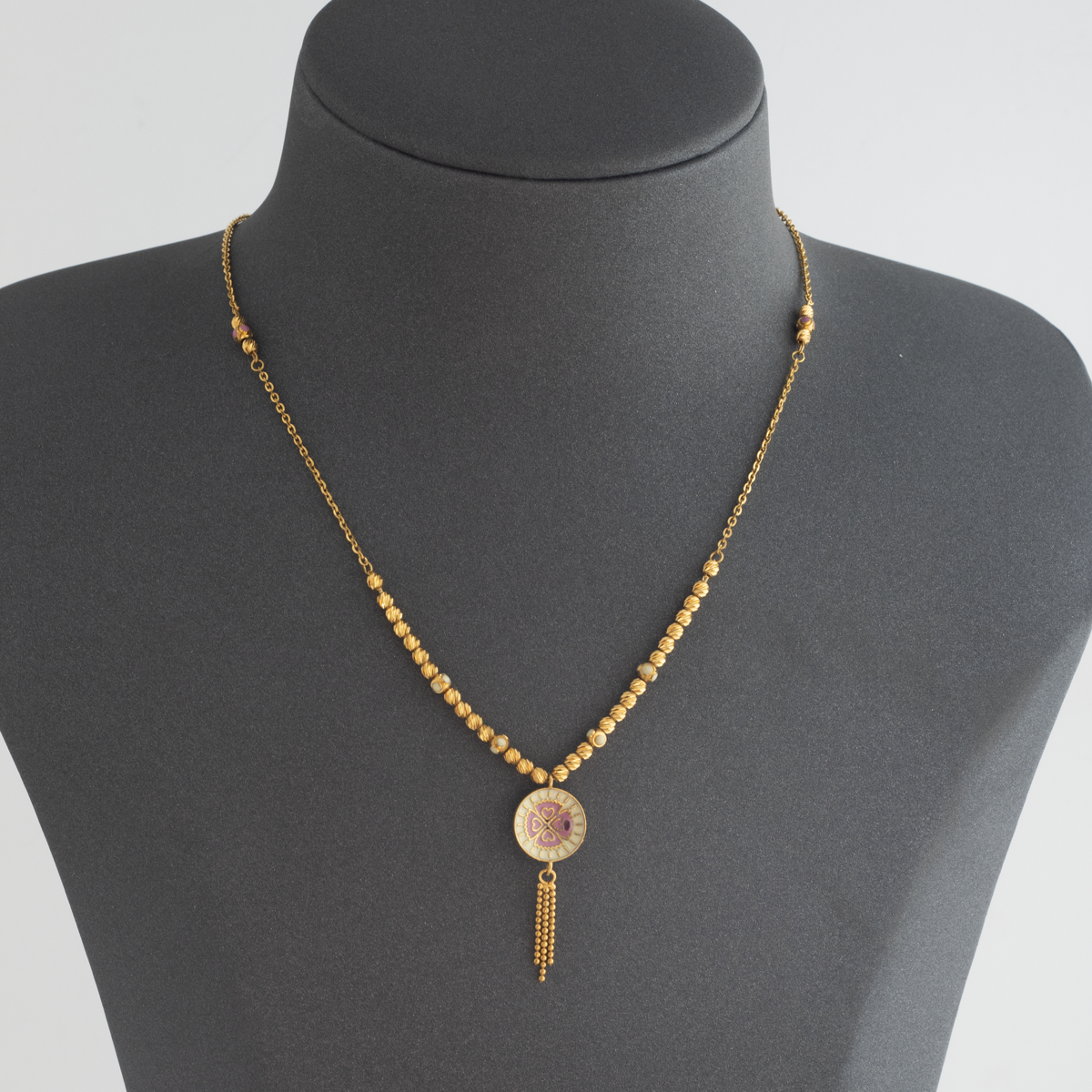Indian Necklace 21K Gold