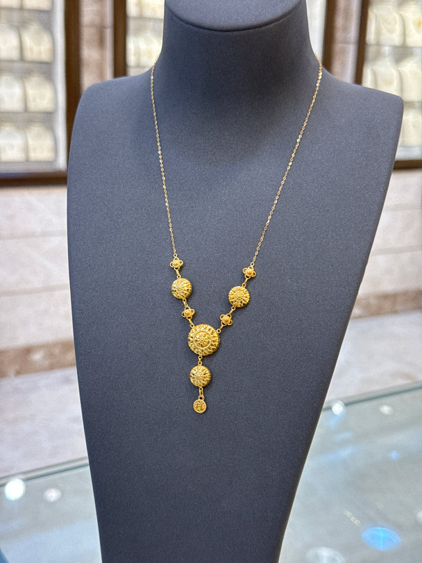 Jabers Delicate Necklace 21K Gold