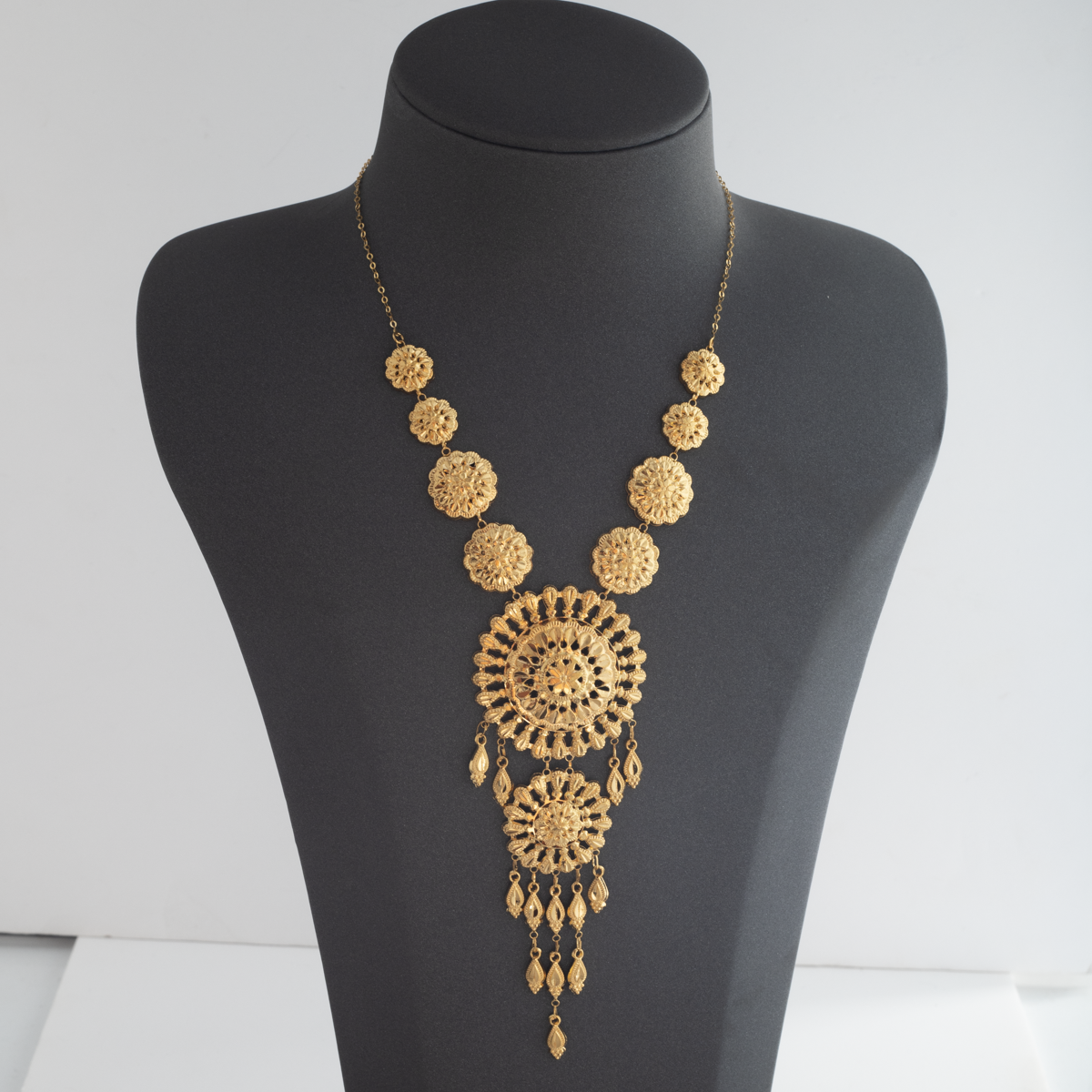 Jabers Long Chain 21K Gold
