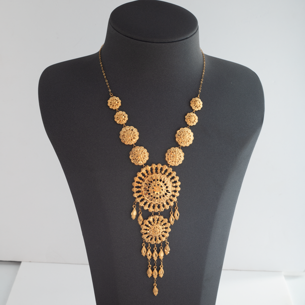 Jabers Long Chain 21K Gold