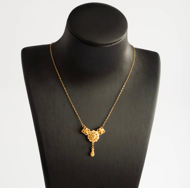 Jasmine Necklace 21K Gold