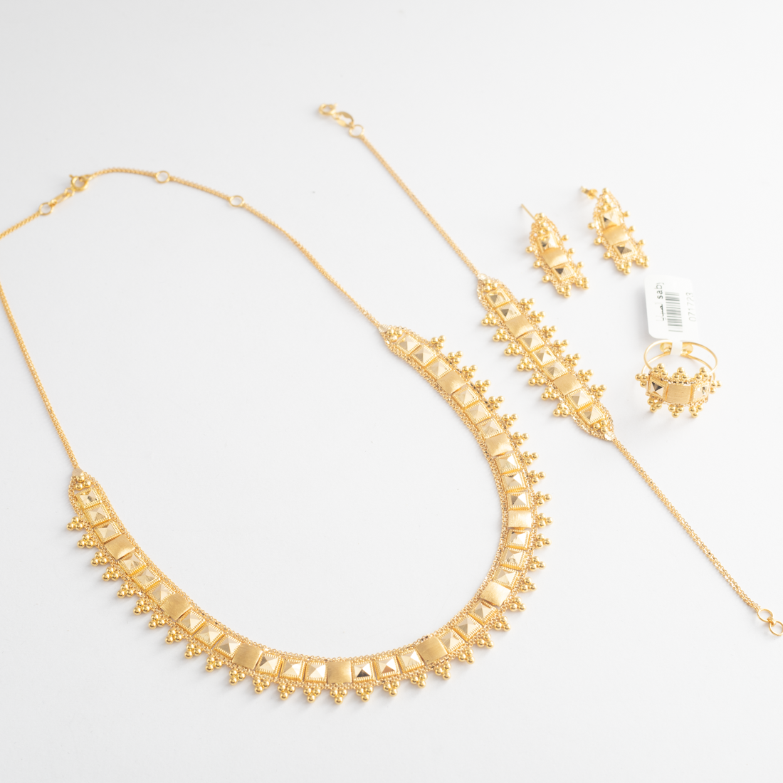Jasmine Shiny and Matte Set 21K Gold
