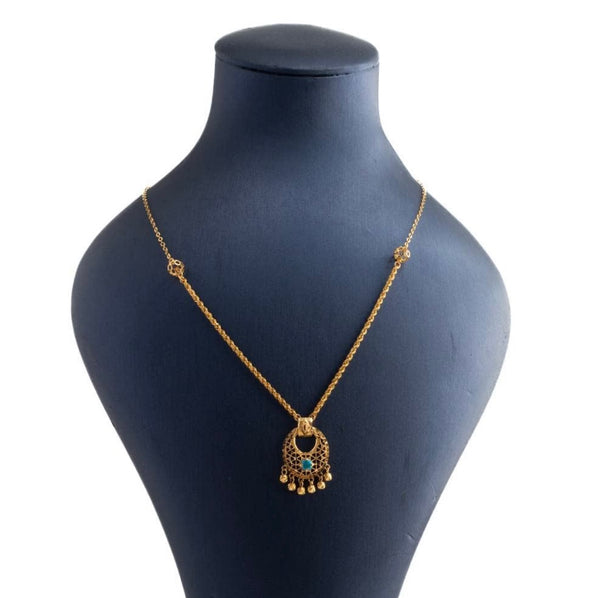 Peacock Necklace 21K Aldana Turquoise