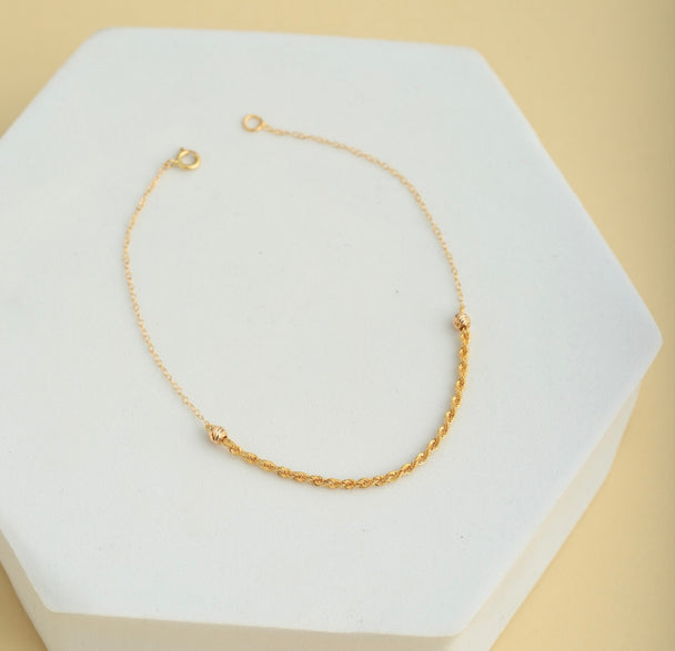 Special Twisted Bracelate 21K Gold