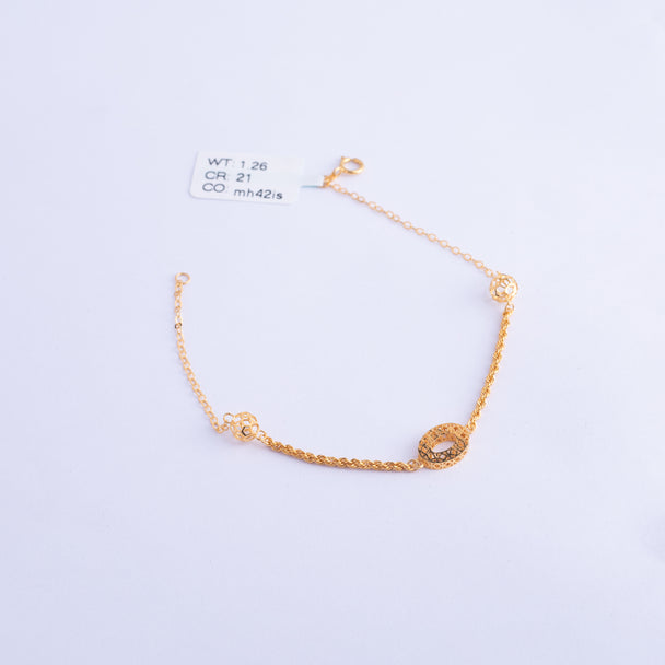 Trendy Bracelet 21K Gold