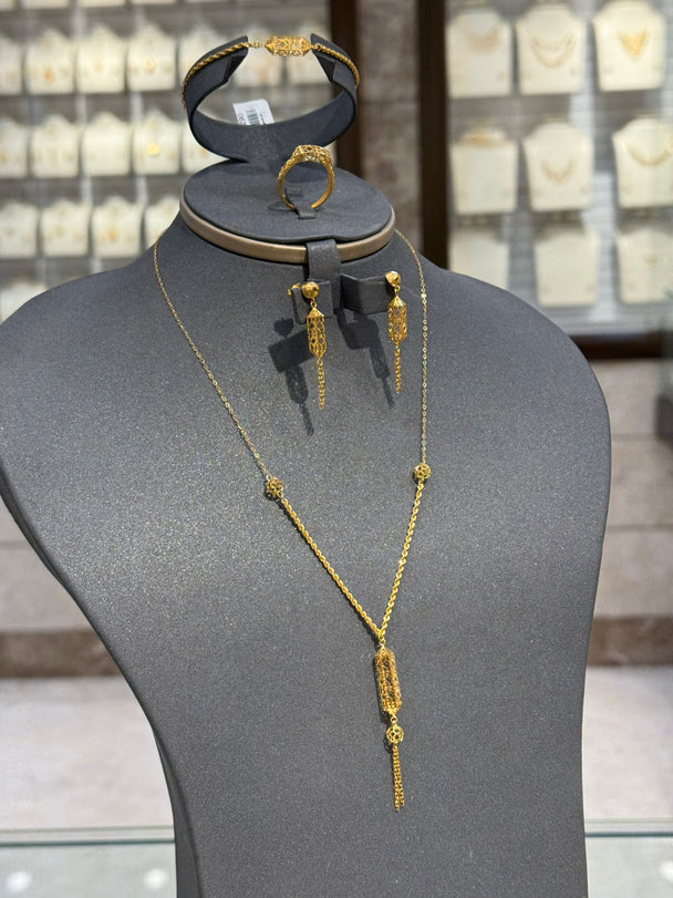 Trendy Full Set 21K Gold