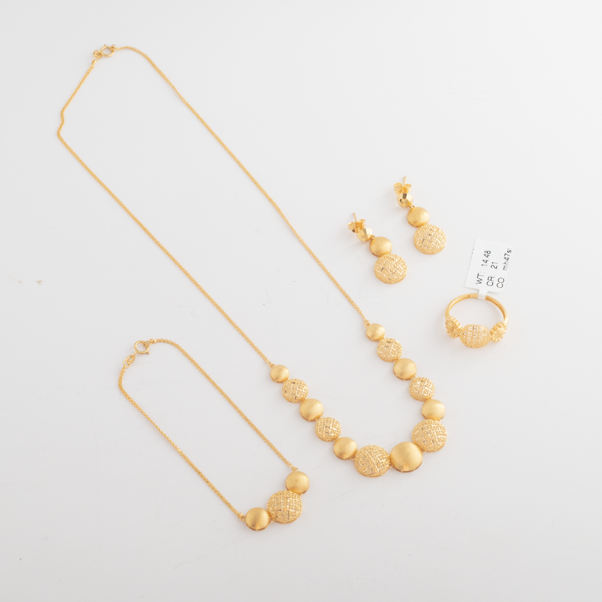 Trendy Fullset 21K Gold