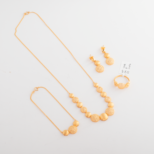 Trendy Fullset 21K Gold
