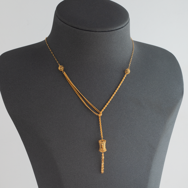 Trendy Necklace 21K Gold