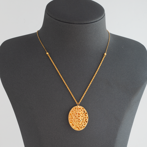 Twisted Necklace 21K Gold