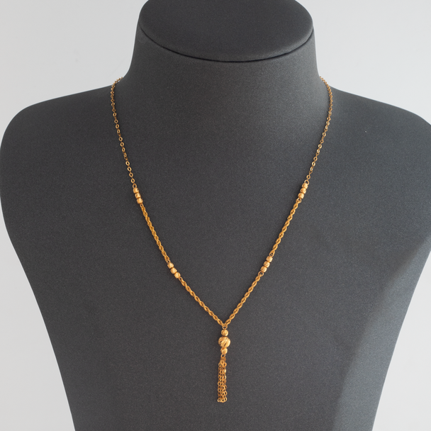 Twisted Necklaces 21K Gold