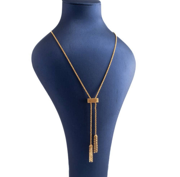 Versace Long Necklace Gold 21K