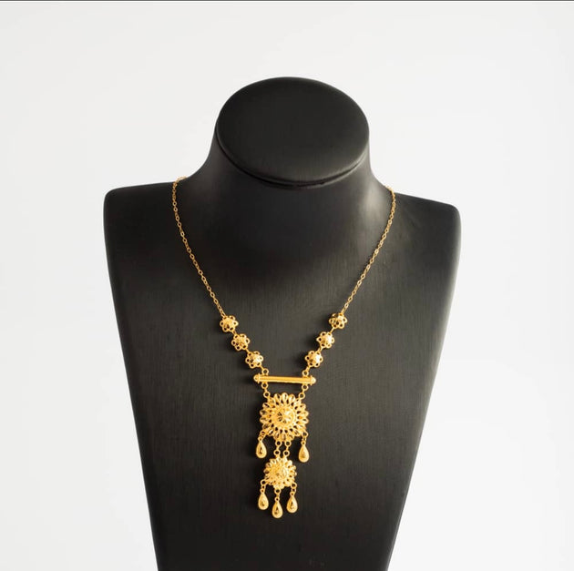 chain choker necklace 21k