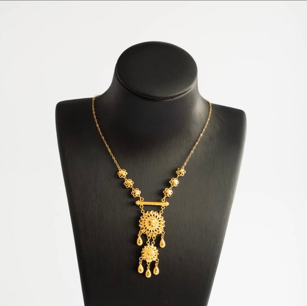 chain choker necklace 21k