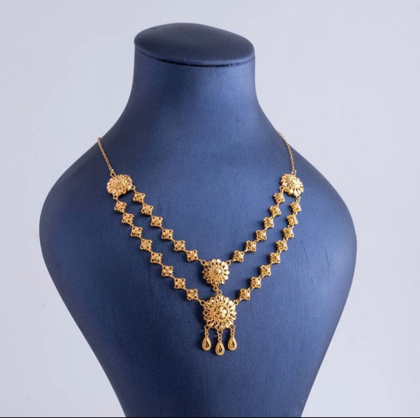 gold in necklace 21k jabers